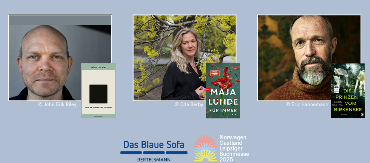 von links Maja Lunde, Johan Harstad und Lars Elling